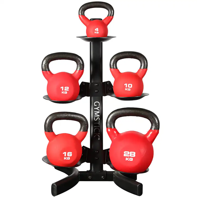 Ställ Gymstick för Medicinbollar och Kettlebells